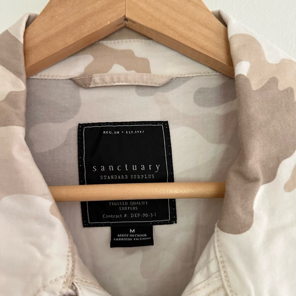 Sanctuary Snap Front Basic Utility Jacket In Beig… - image 5